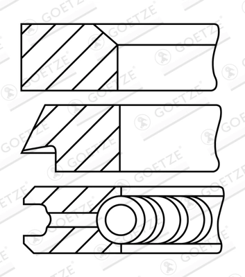 Set segmenti piston