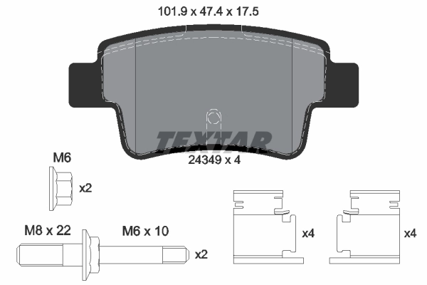 Set placute frana