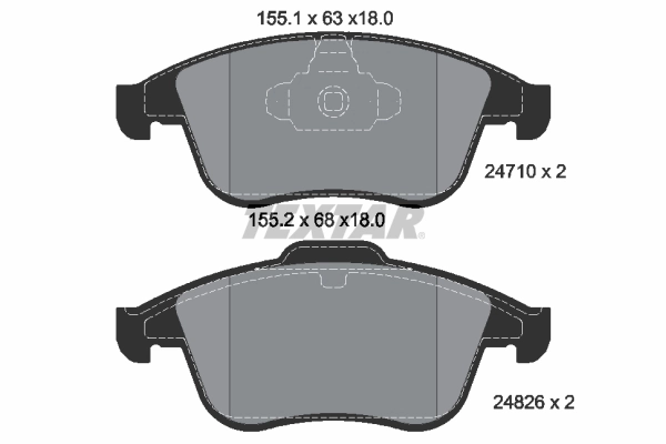 Set placute frana