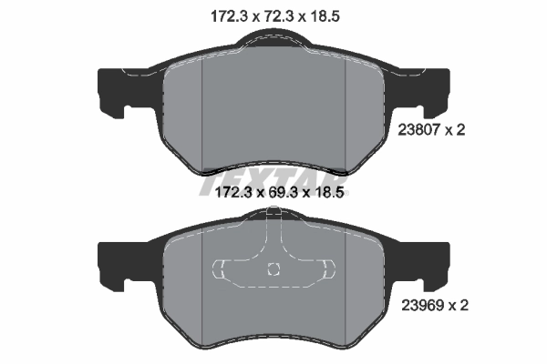 Set placute frana