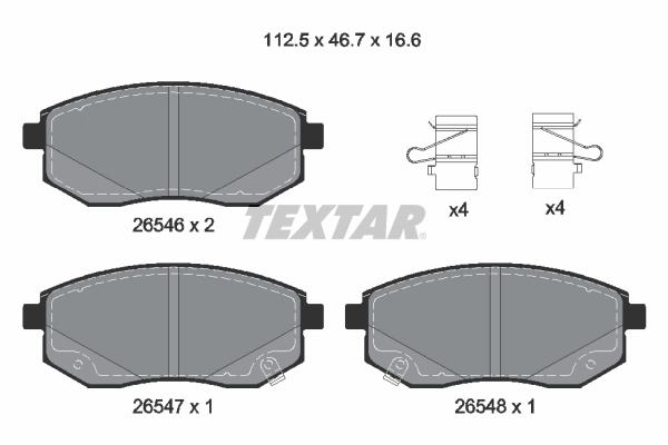 Set placute frana