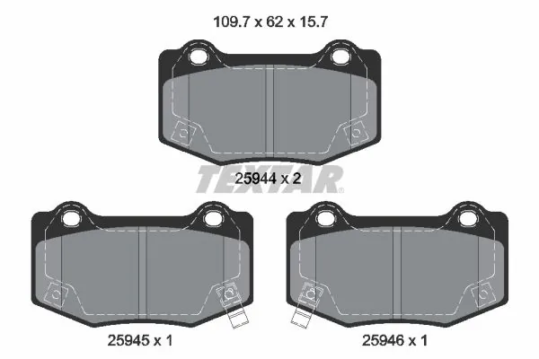 Set placute frana