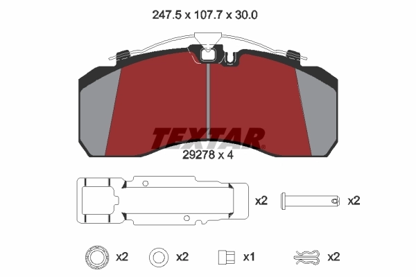 Set placute frana