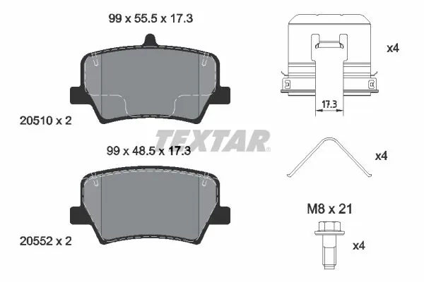 Set placute frana