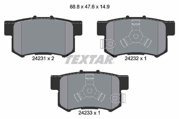 Set placute frana