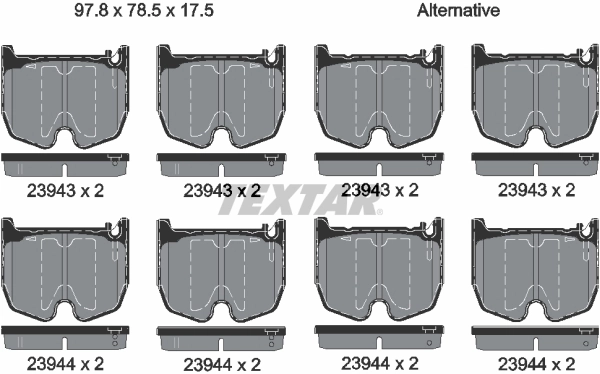 Set placute frana