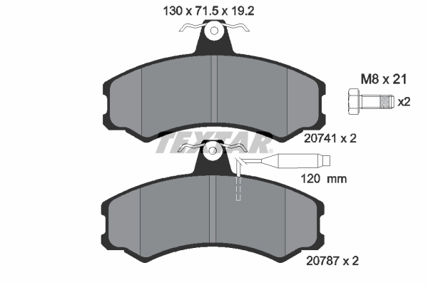 Set placute frana