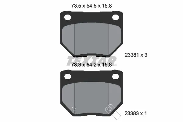 Set placute frana
