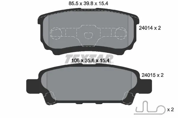 Set placute frana