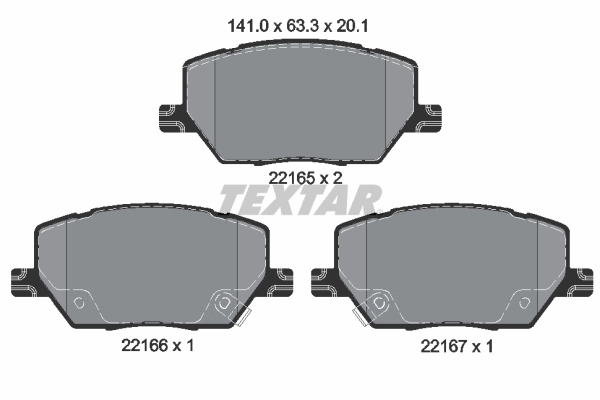 Set placute frana