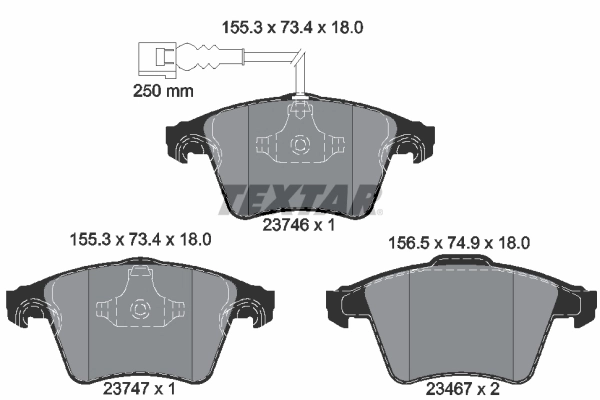 Set placute frana