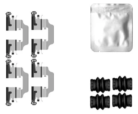 Set accesorii, placute frana