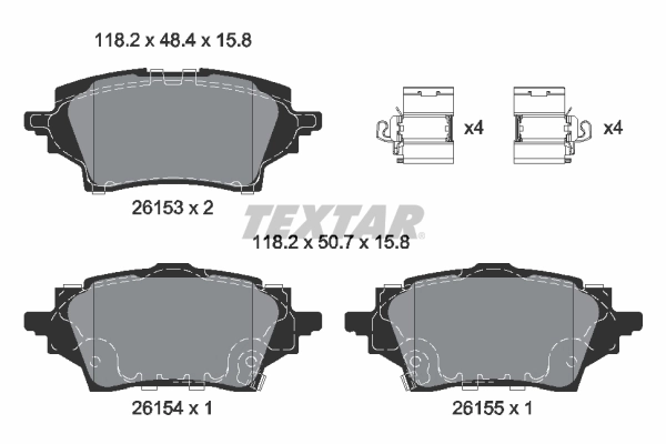 Set placute frana