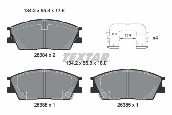 Set placute frana