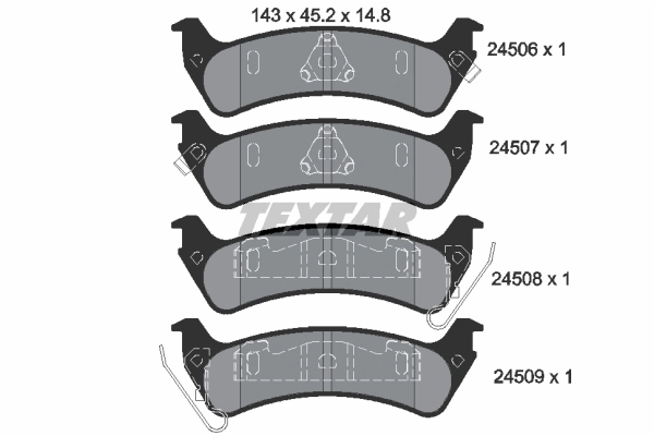 Set placute frana