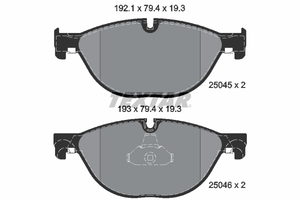 Set placute frana