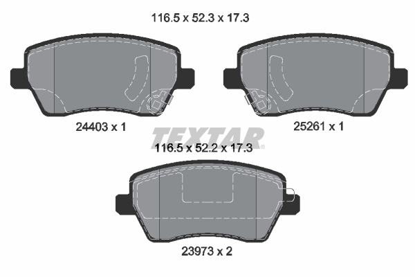 Set placute frana