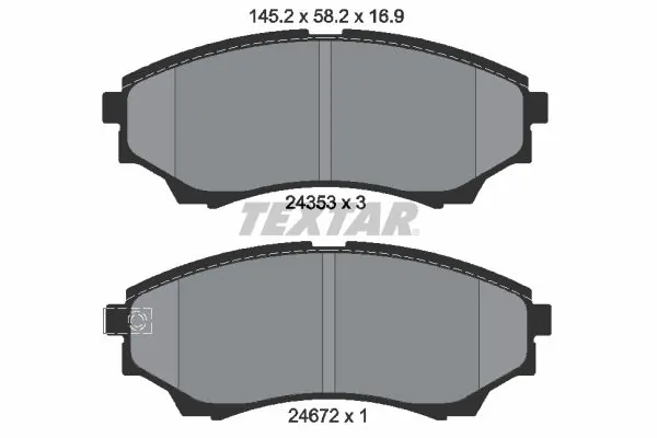 Set placute frana