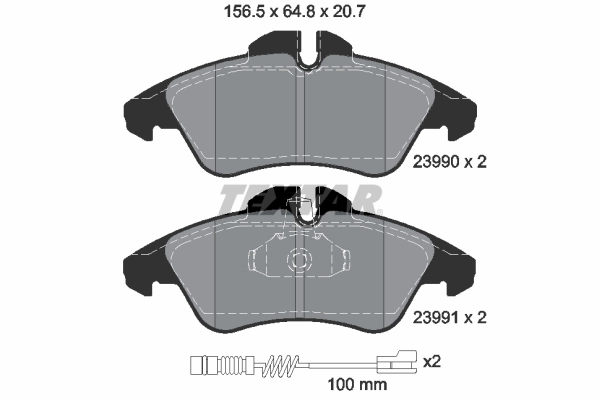 Set placute frana