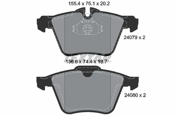 Set placute frana