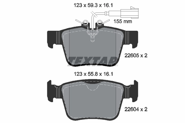 Set placute frana