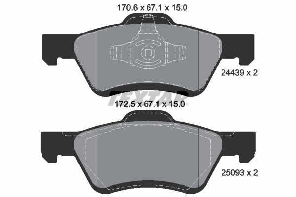 Set placute frana