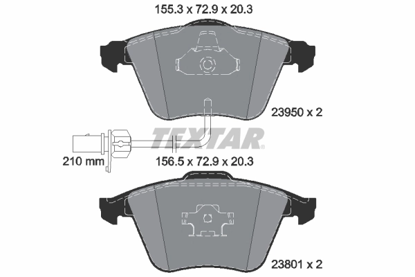 Set placute frana