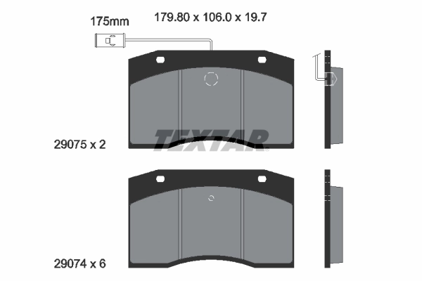 Set placute frana