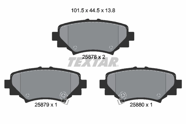 Set placute frana