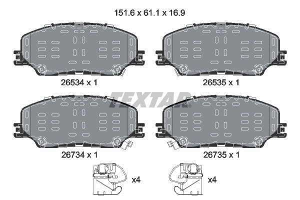 Set placute frana
