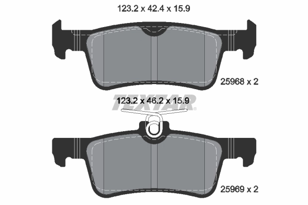 Set placute frana