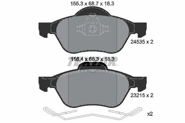 Set placute frana