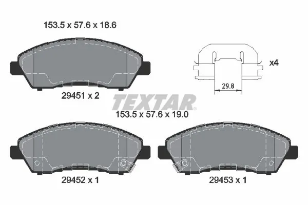 Set placute frana