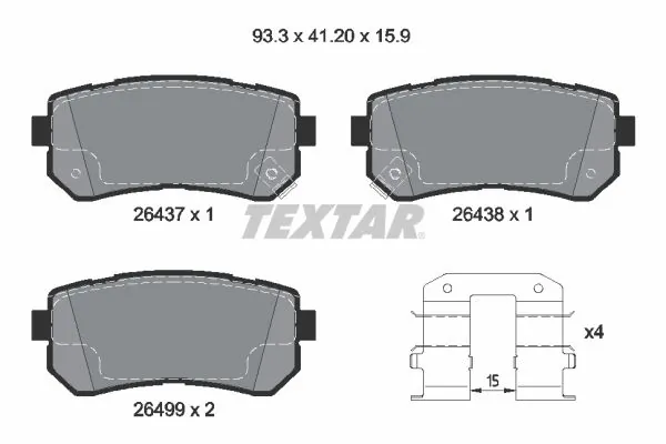 Set placute frana