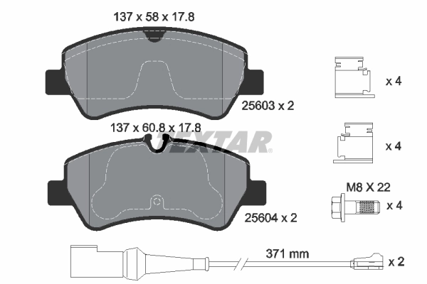 Set placute frana