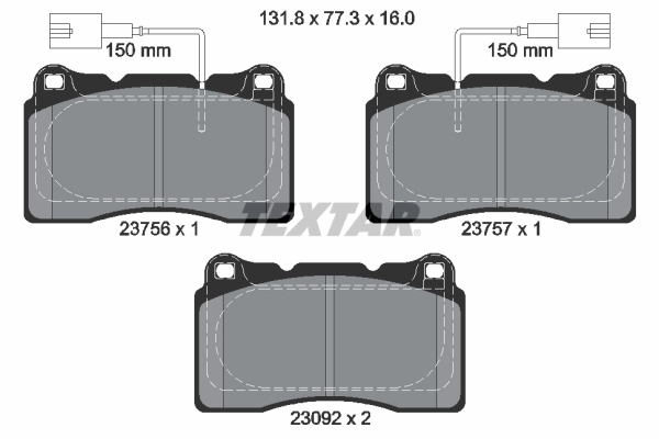 Set placute frana