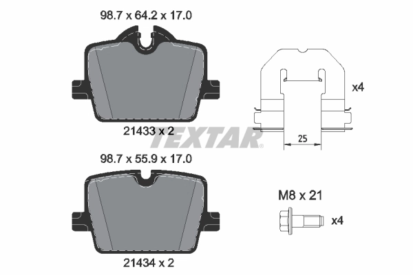 Set placute frana