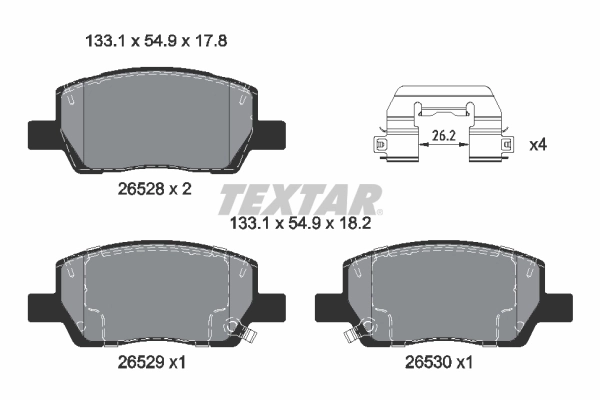 Set placute frana