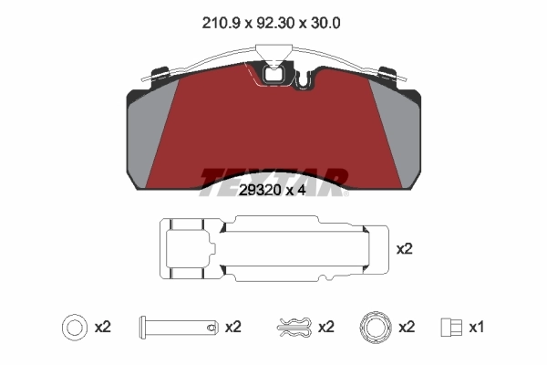 Set placute frana