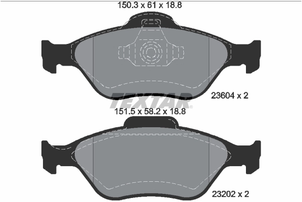 Set placute frana