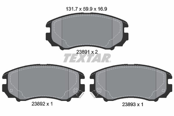 Set placute frana