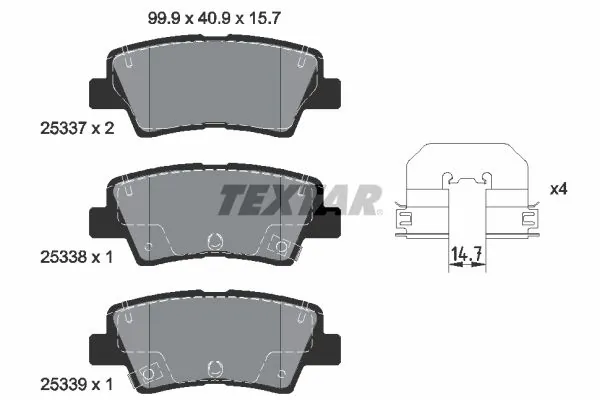 Set placute frana