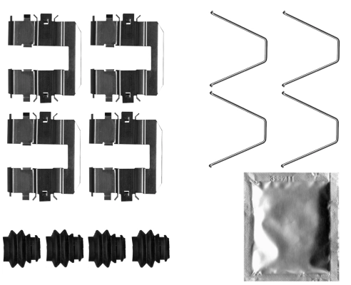 Set accesorii, placute frana