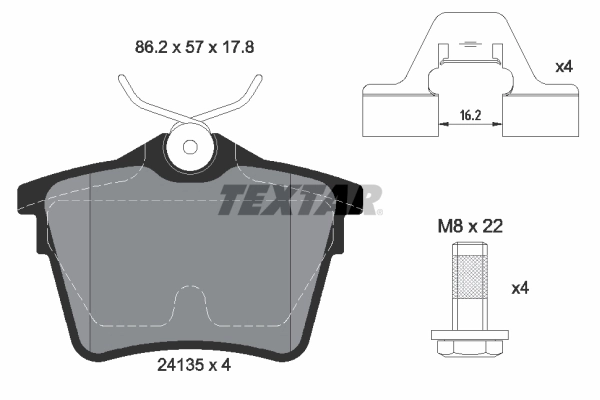 Set placute frana