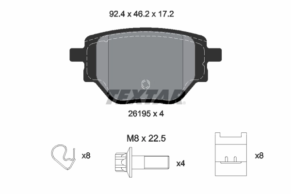 Set placute frana