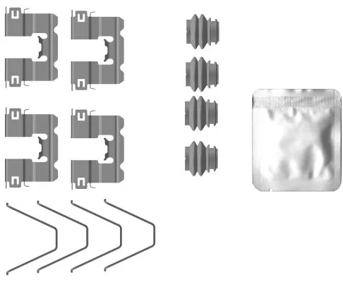 Set accesorii, placute frana