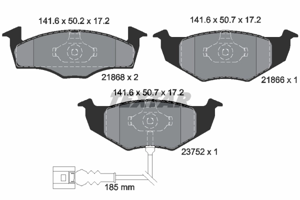 Set placute frana