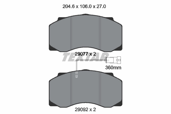 Set placute frana