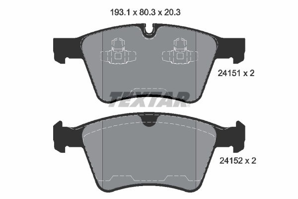Set placute frana