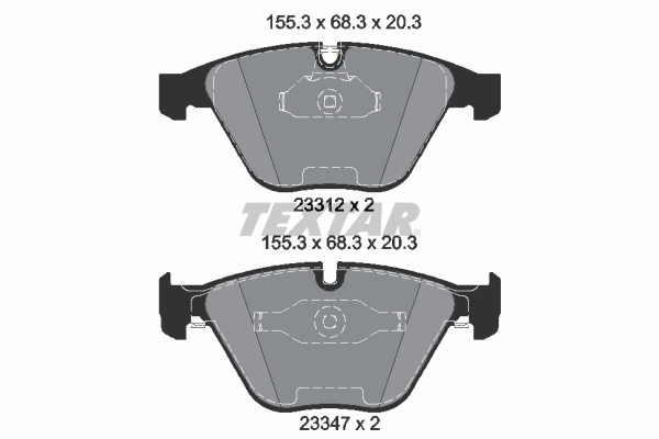Set placute frana